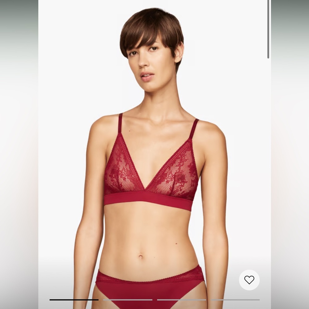 Tommy Hilfiger Red Lace Bralette